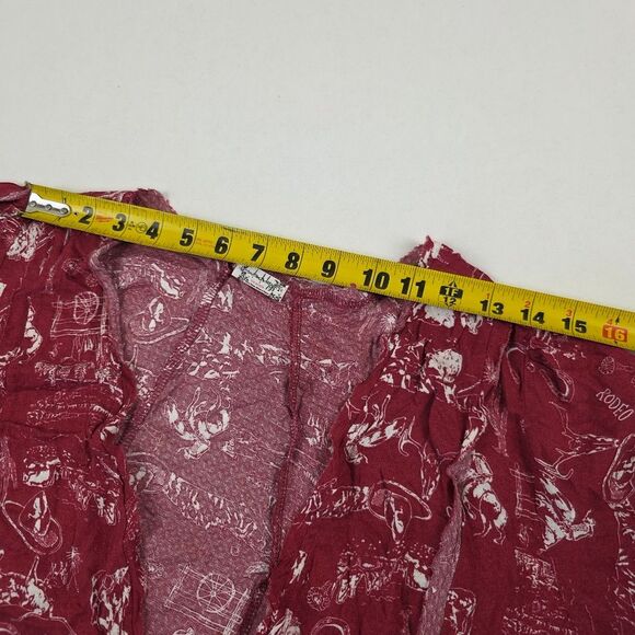 NWOT Free People Everything's Rosy Bodysuit RARE Rodeo Red Western Print Size XL - Picture 9 of 16